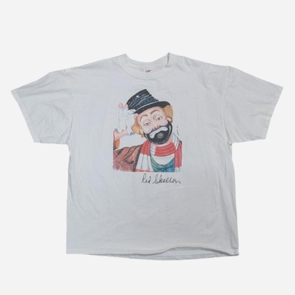 Vintage 90’s Comedian Red Skelton 1991 "Freddie the Freeloader" graphic‎ t-shirt